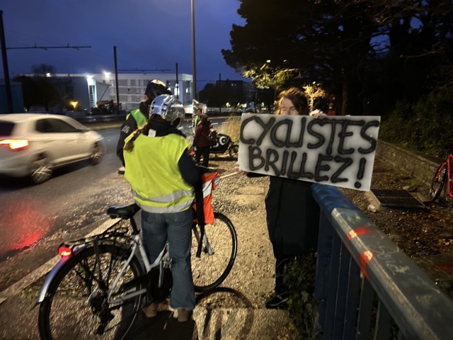opération cyclistes brillez