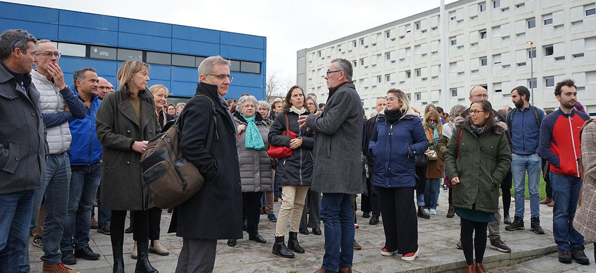 mobilisation devant la présidence