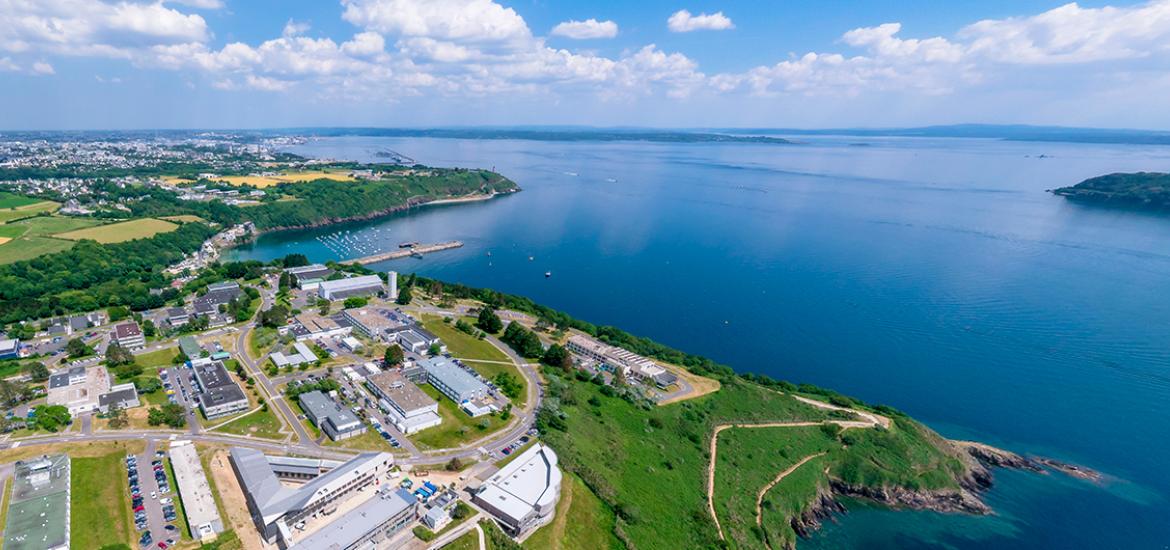 La rade de Brest vue depuis le Technopôle Brest Iroise